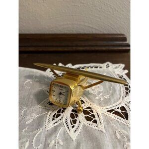 Miniature Airplane Novelty Clock